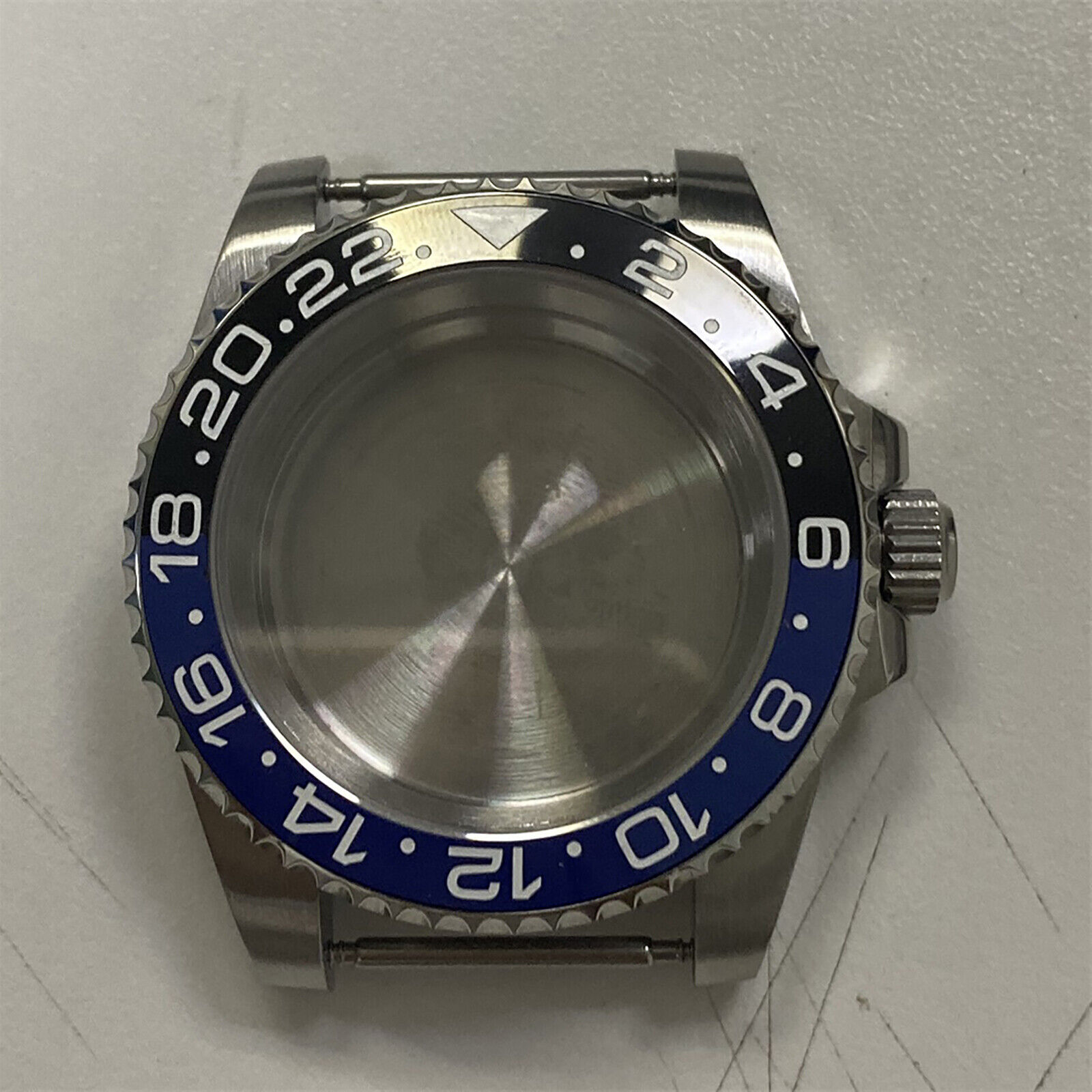 40mm Sapphire Glass Steel Bezel Watch Case For NH35 NH36 Automatic Movement