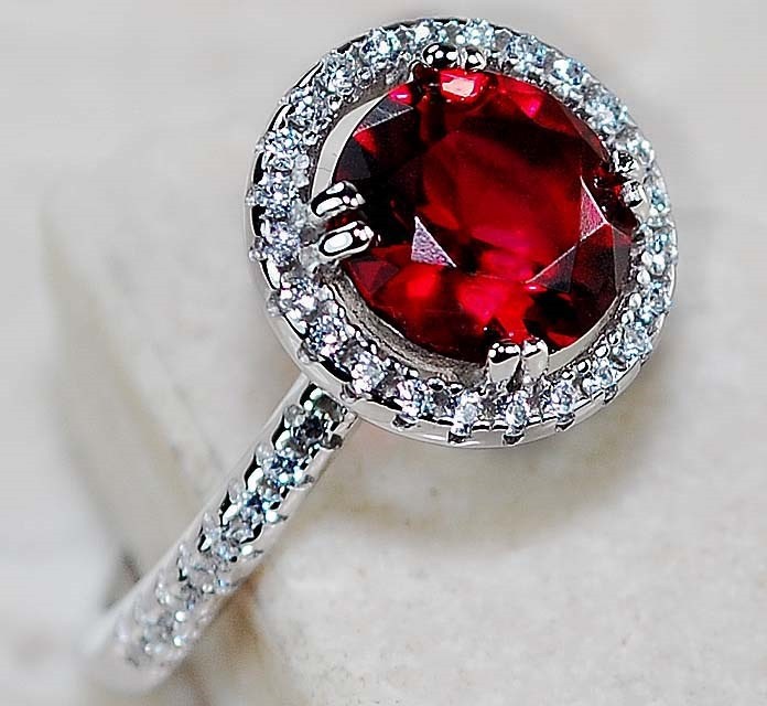 2CT Heat Treated Rubellite Tourmaline 925 Solid Sterling Silver Ring Sz 7 MB1-2