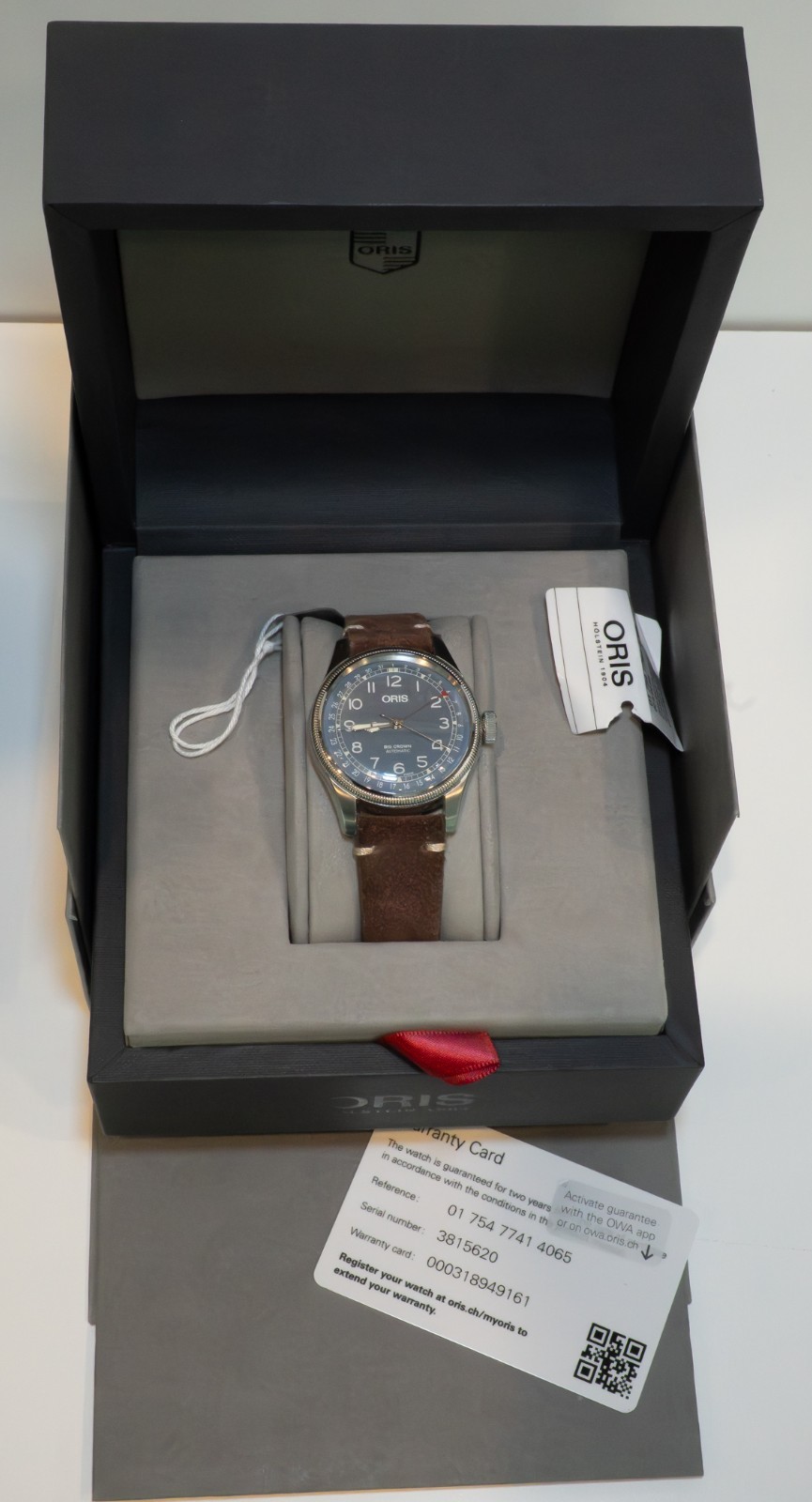 Oris Big Crown Pointer Date Steel Blue Men’s Watch -open box
