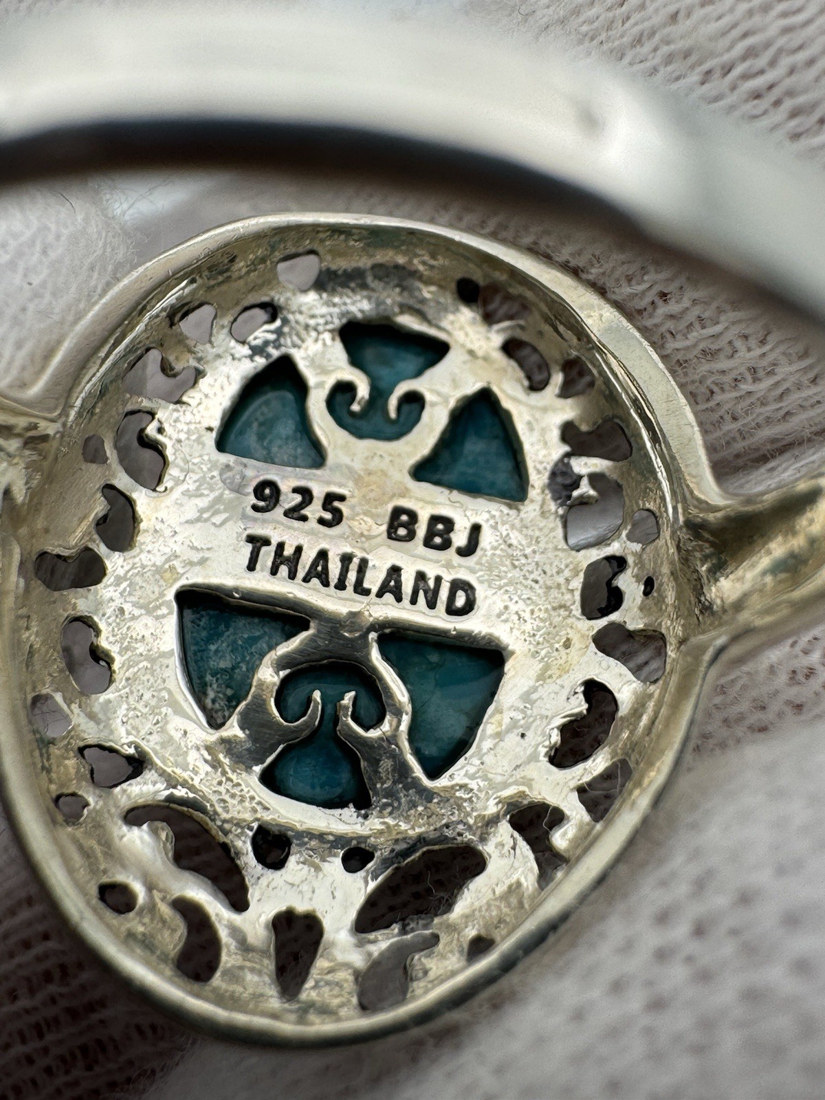 BBJ Bangkok Ratnaraj Sterling Silver Turquoise Ring