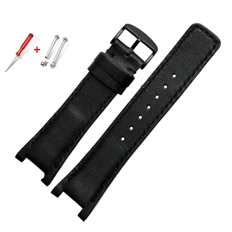 NEW Concave Screw Clasp leather watch strap fits for Gucci YA1332 YA1333 YA1335
