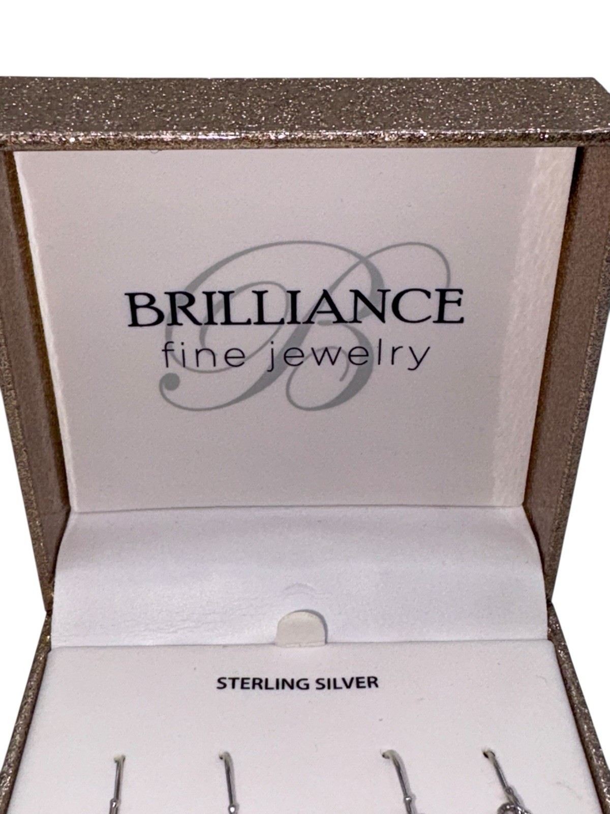 Brilliance Fine Jewelry Sterling Silver Earrings Set Of 2 New