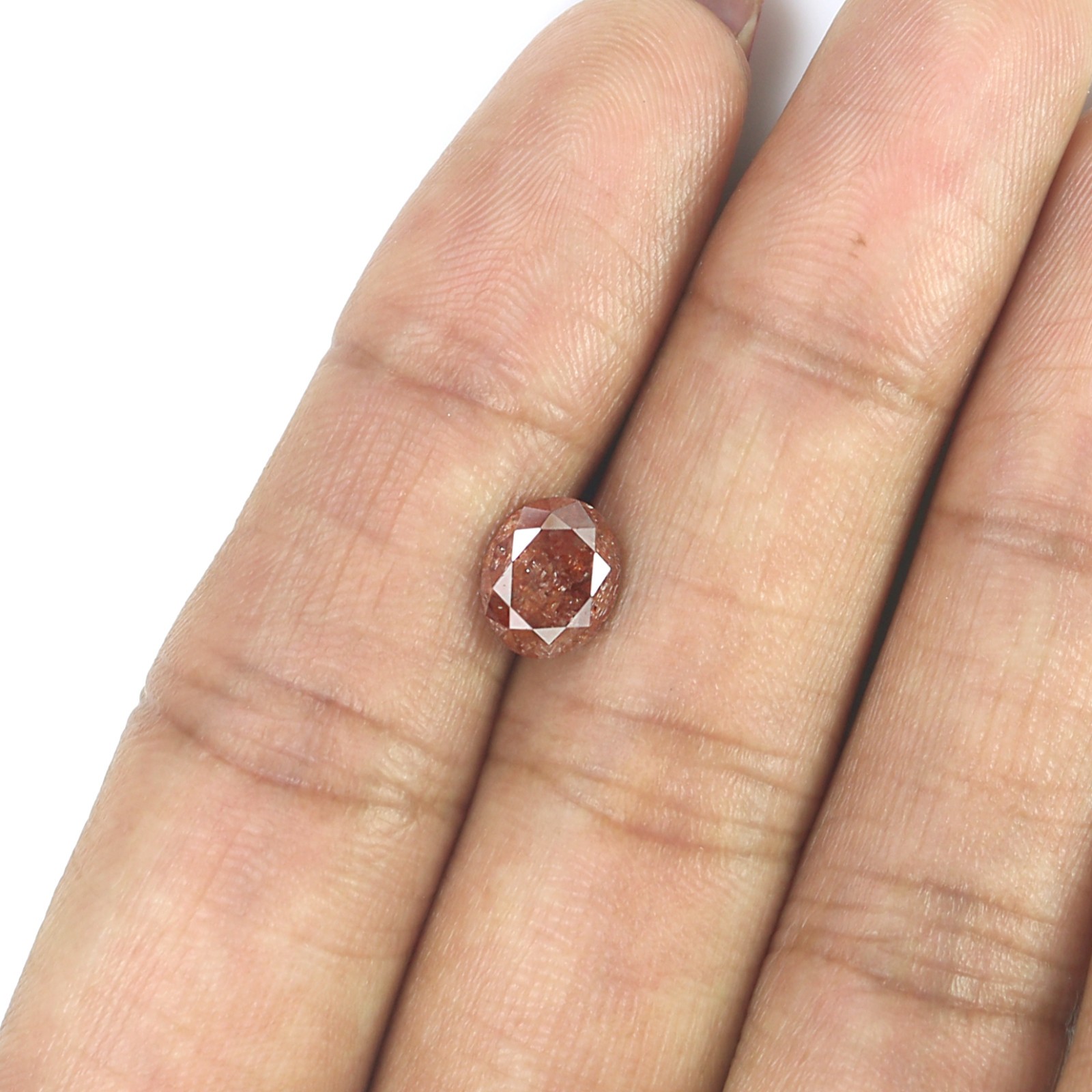 1.83 CT Natural Loose Oval Shape Diamond 8.00 MM Brown Color Oval Diamond L3639
