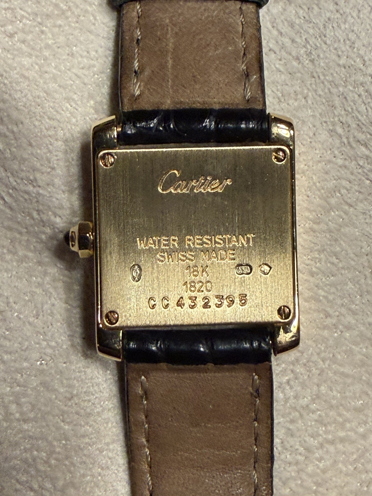 Cartier Tank Francaise Small W5000256 18K Yellow Gold Ladies Watch