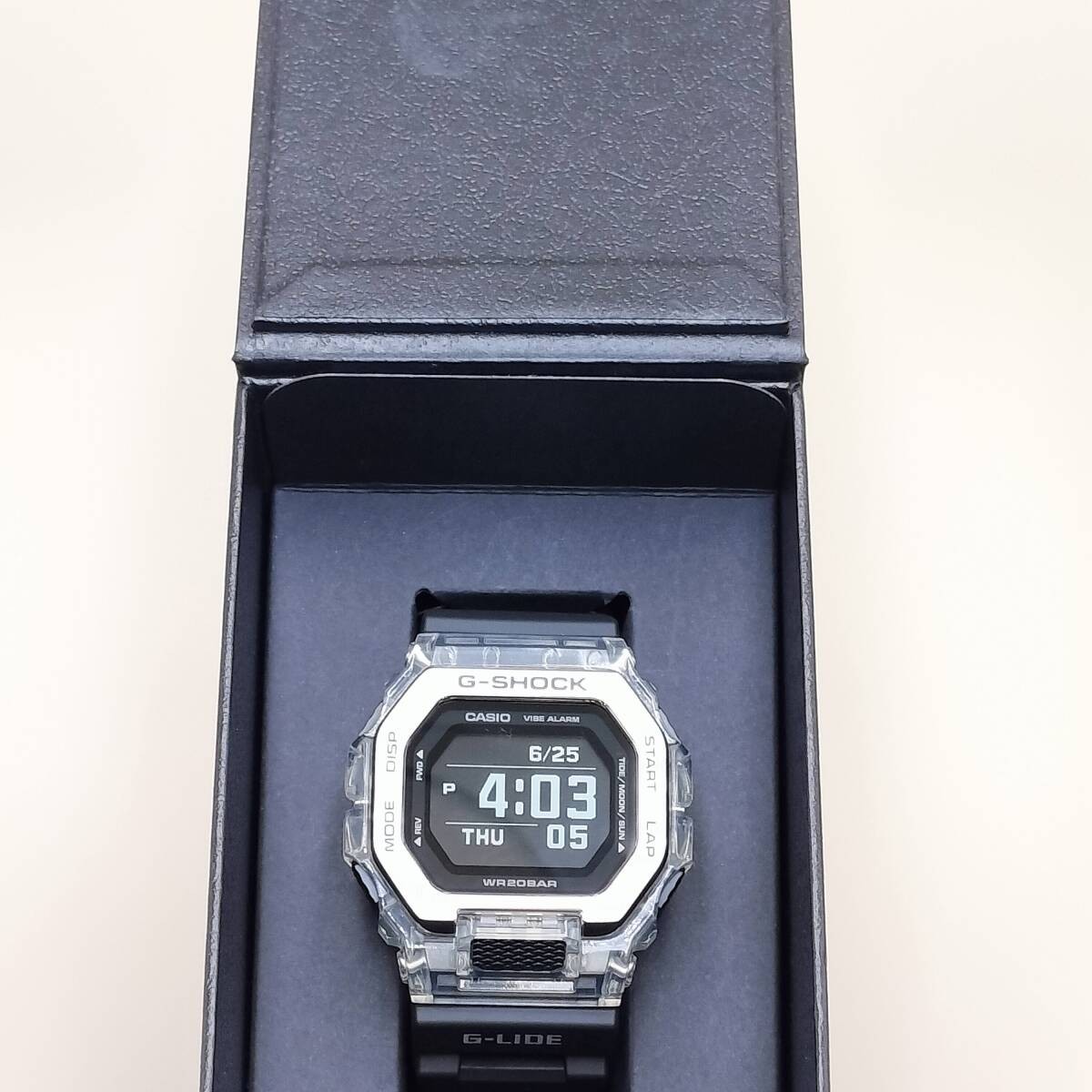 CASIO G SHOCK G LIDE GBX 100S 1JF Bluetooth Tide Graph MIP LCD 20 ATM Waterproof