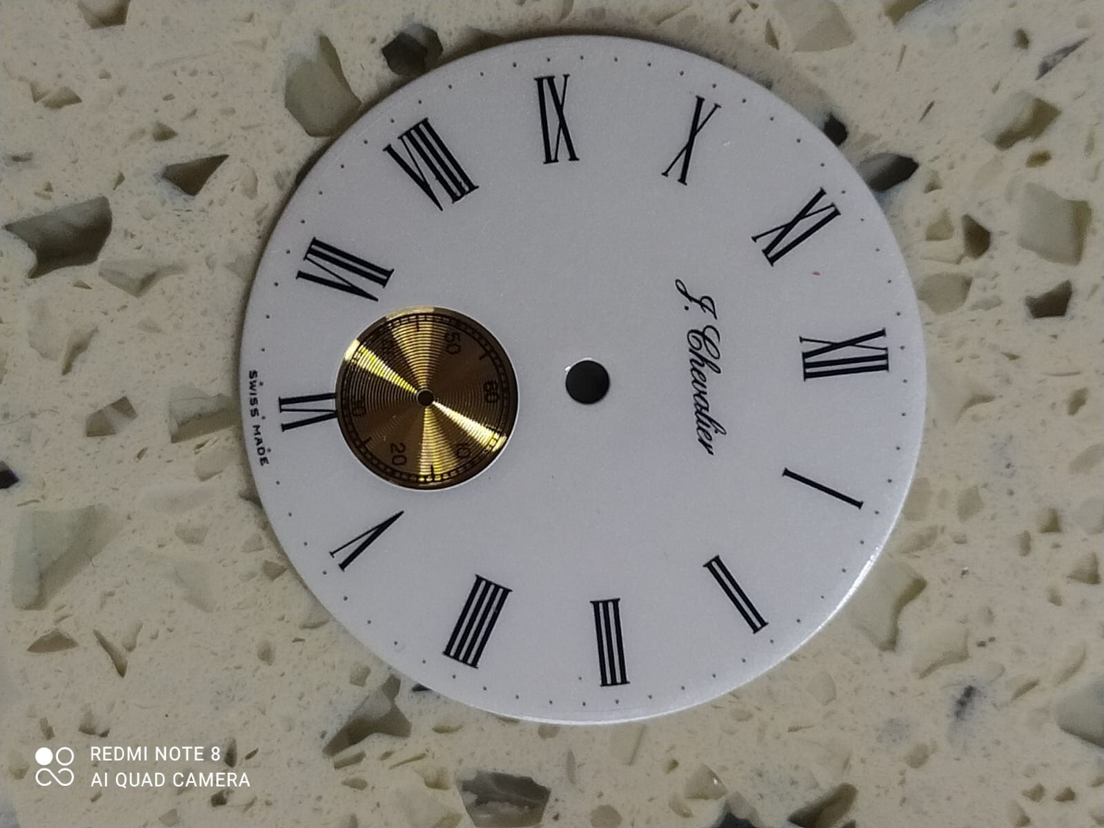 ETA 7001 WHITE DIAL SWISS 28MM for parts NOS