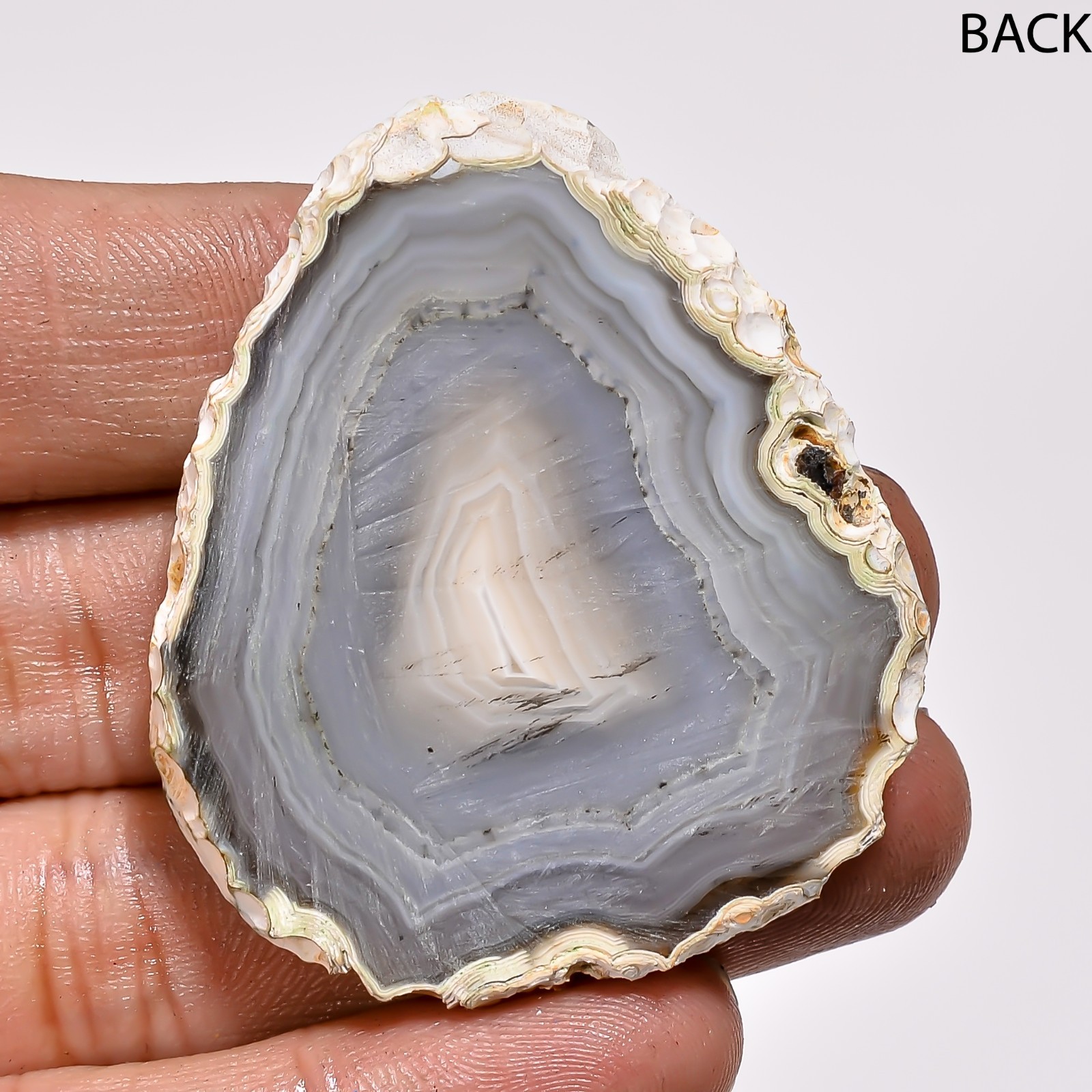 100% Natural Botswana Agate Slice Fancy Loose Gemstone 106.60Cts 40X46X7mm BC-66
