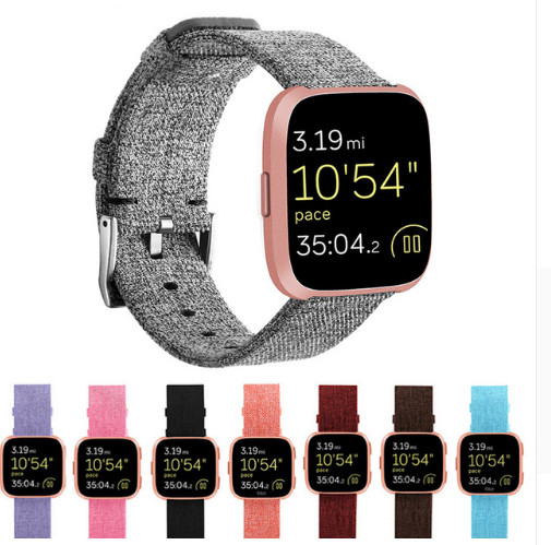 Fabric Watch Band For Fitbit Versa / Lite / Versa 2 Sports Strap Wristband