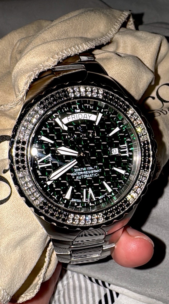 Men’s Croton Automatic Diamond Watch Limited Edition Rare #12/132 Joe Rodeo Vs