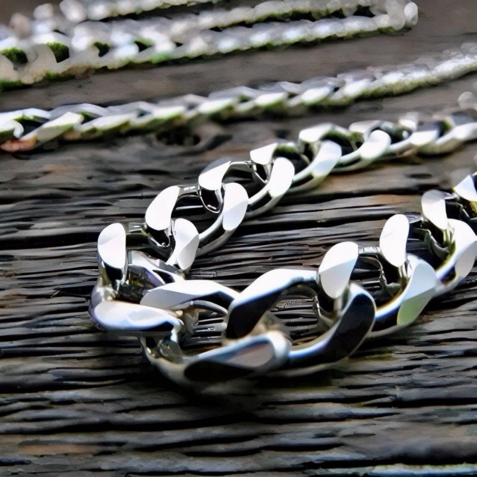 Solid 925 Sterling Curb Chain Necklace 7mm 8-30” Cuban Miami Style Italy
