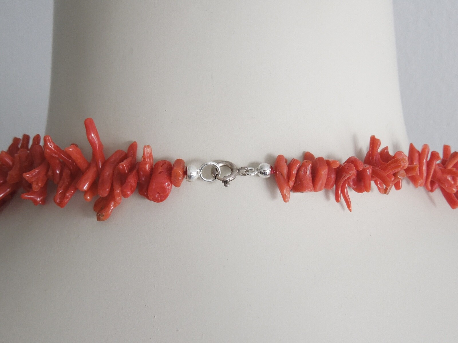 Chain Coral Branch Red 925 Silver Spring Ring 2.7oz/28 5/16in / up To 1 1/2in