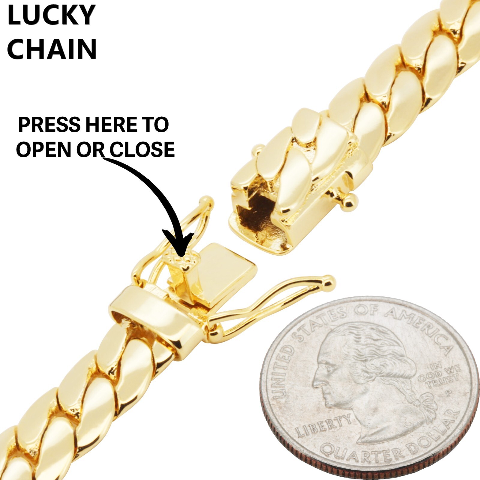 8.5”-30”14K GOLD FINISH MIAMI CUBAN LINK CHAIN OR BRACELET 9MM 32g-110g A28