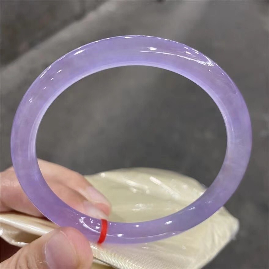 Real Natural Grade AAA Ice purple Myanmar Jade jadeite bracelets 53-64mm