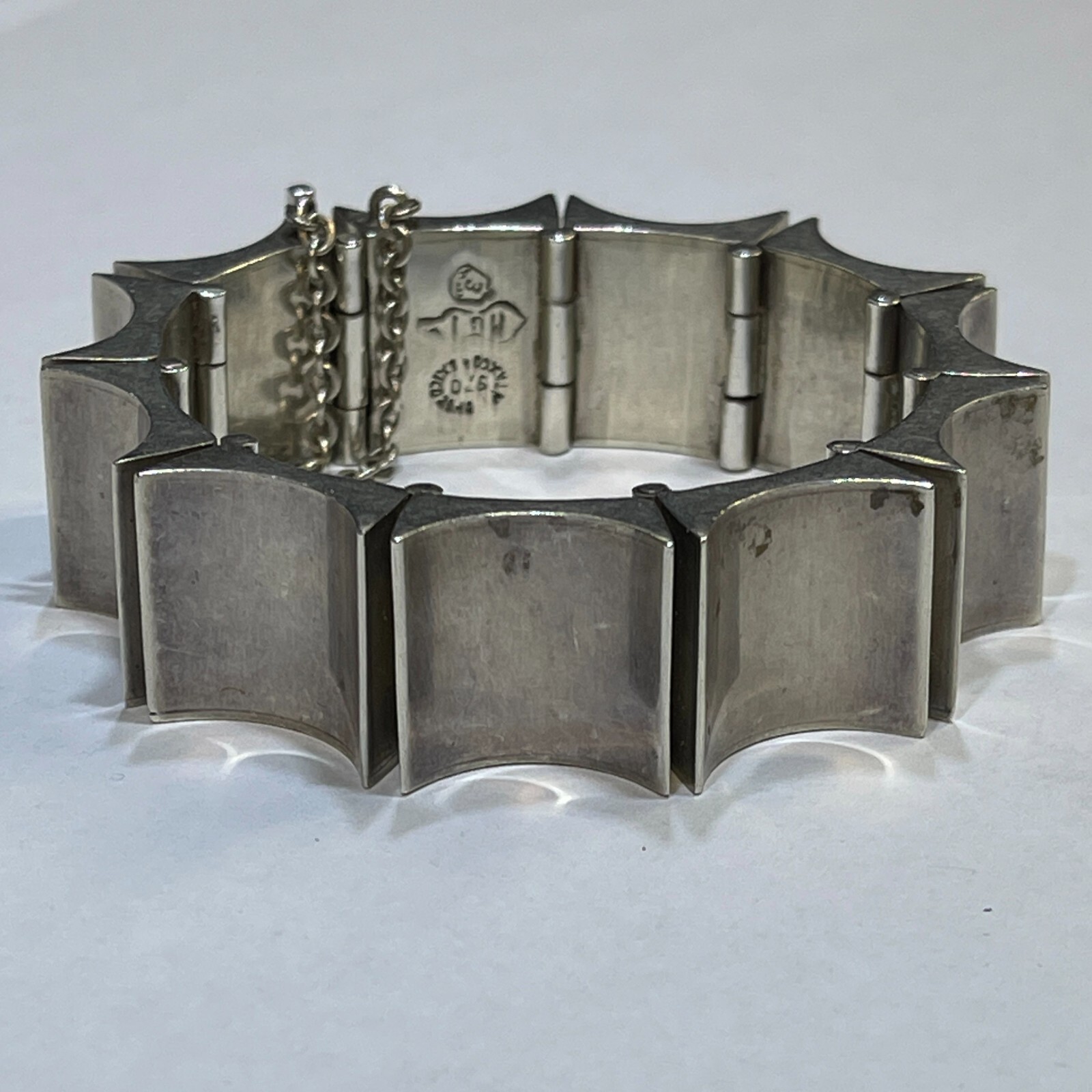Vintage Sterling Antonio Pineda Style Thumbprint Bracelet – (Eagle 3 Taxco)