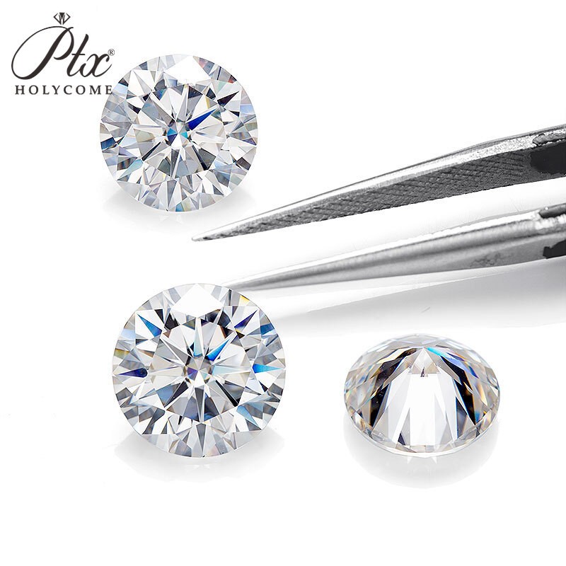 3mm~10mm Moissanite Loose Gemstones Round Cut White D Color VVS1 GRA for Jewelry