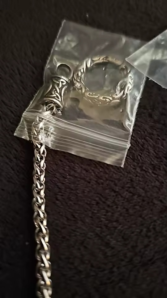 Nordic Viking Rune Open Round Clasp Pendant Necklace Stainless Steel Men Jewelry