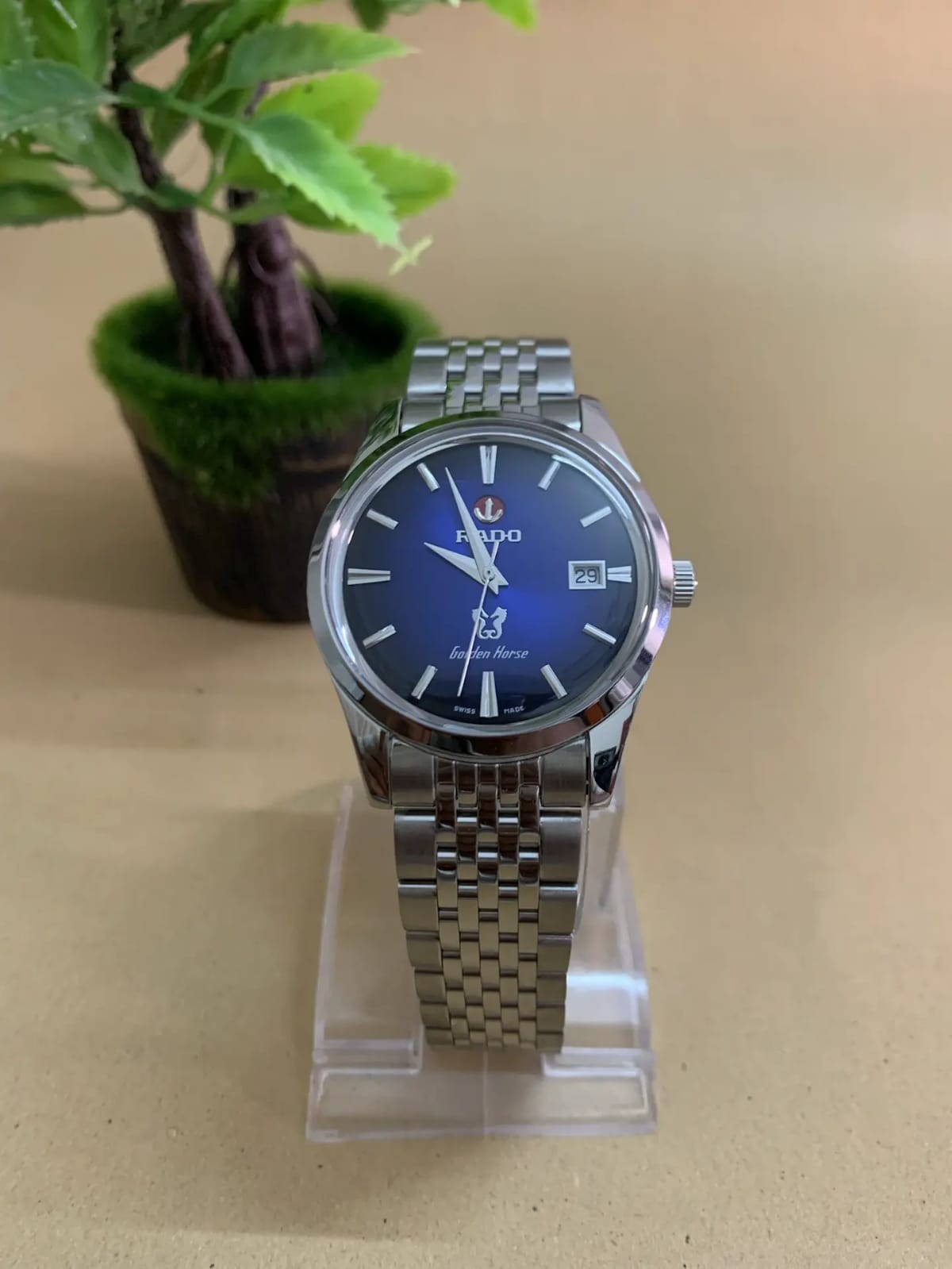 Rado Golden Horse Blue Dial Men’s Automatic Stainless Steel Swiss Watch