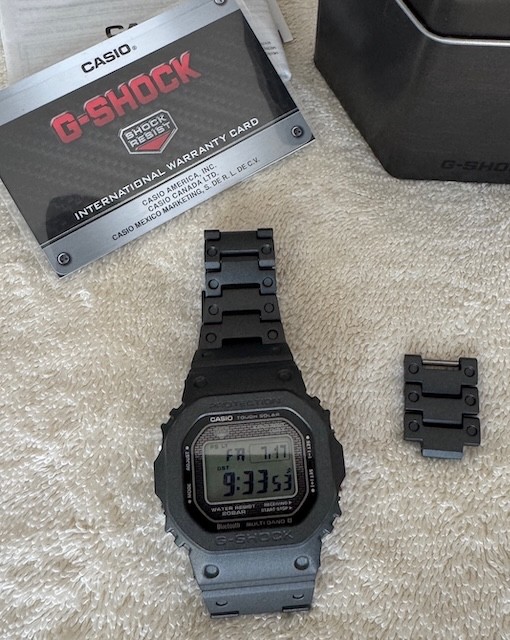 Cerakoted Casio G-Shock Full Metal 5000 Silver GMWBZ5000D-1