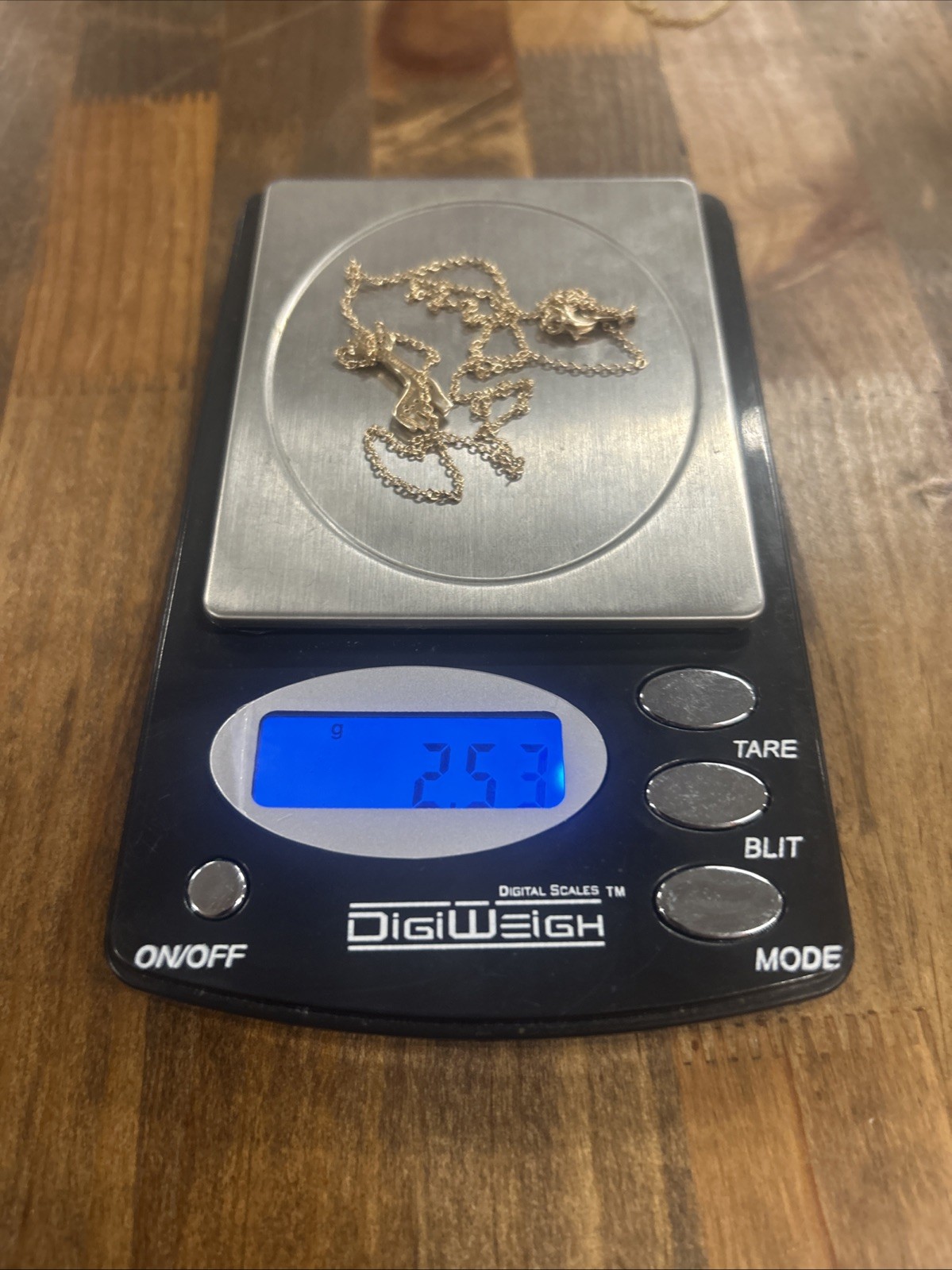 18.25” Sterling Silver CAH Cable Chain Giraffe Pendant 2.53 Grams