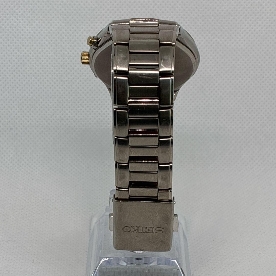 Seiko Men’s Watch Radio Solar Titanium Date Spirit Gold Japan 0713801