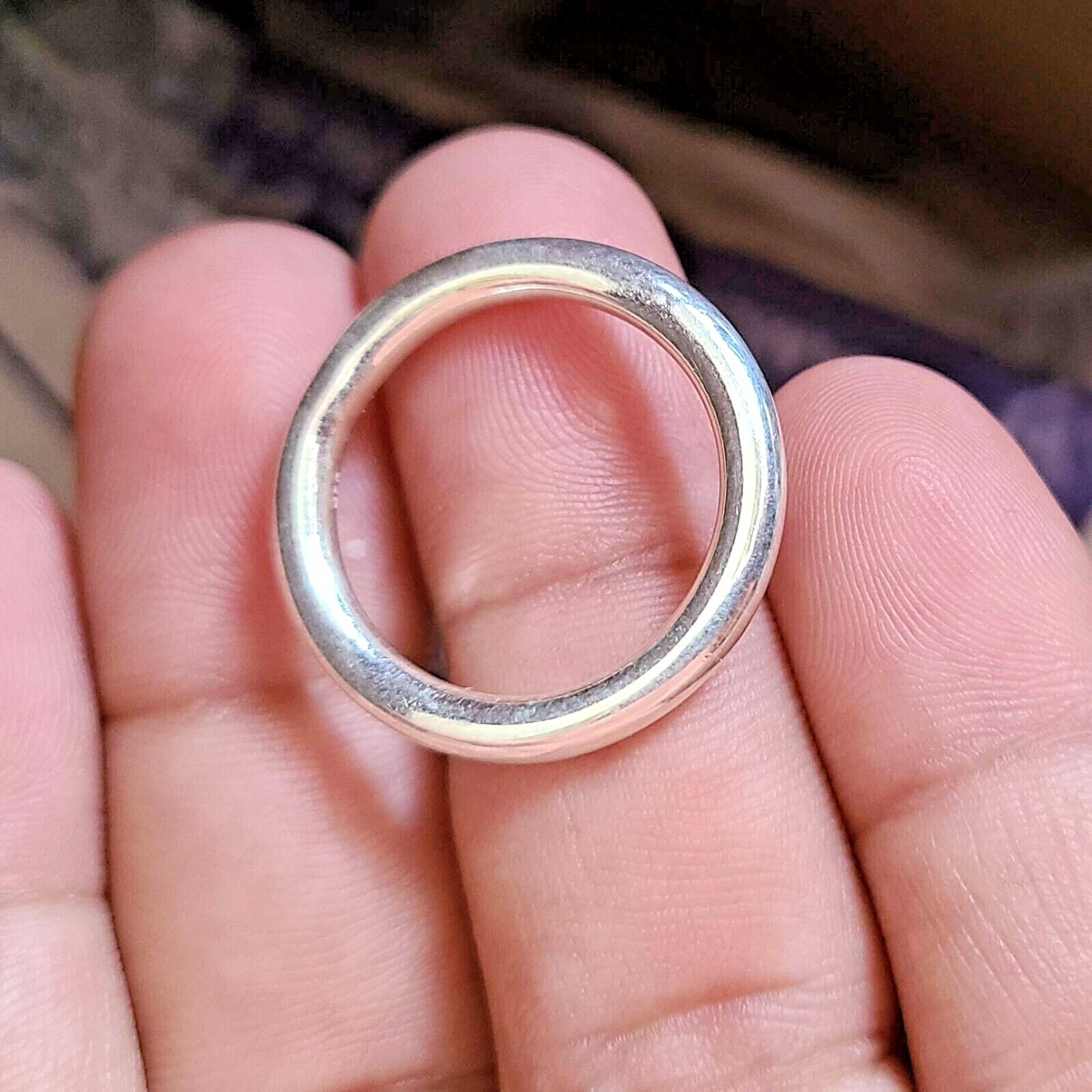 Plain 925 Solid Sterling Silver Handmade 3 Mm Round Wire Ring All Size Available