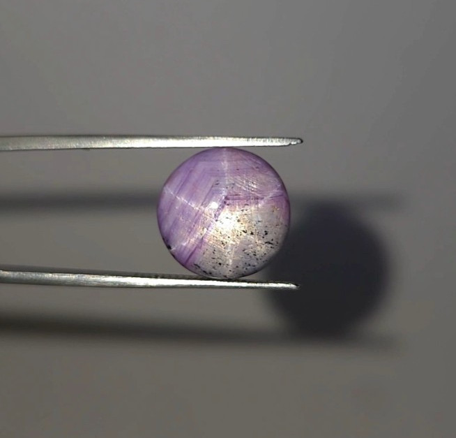 Natural Star Ruby Cabochon Translucent 6.65 ct Pink Oval loose gemstone