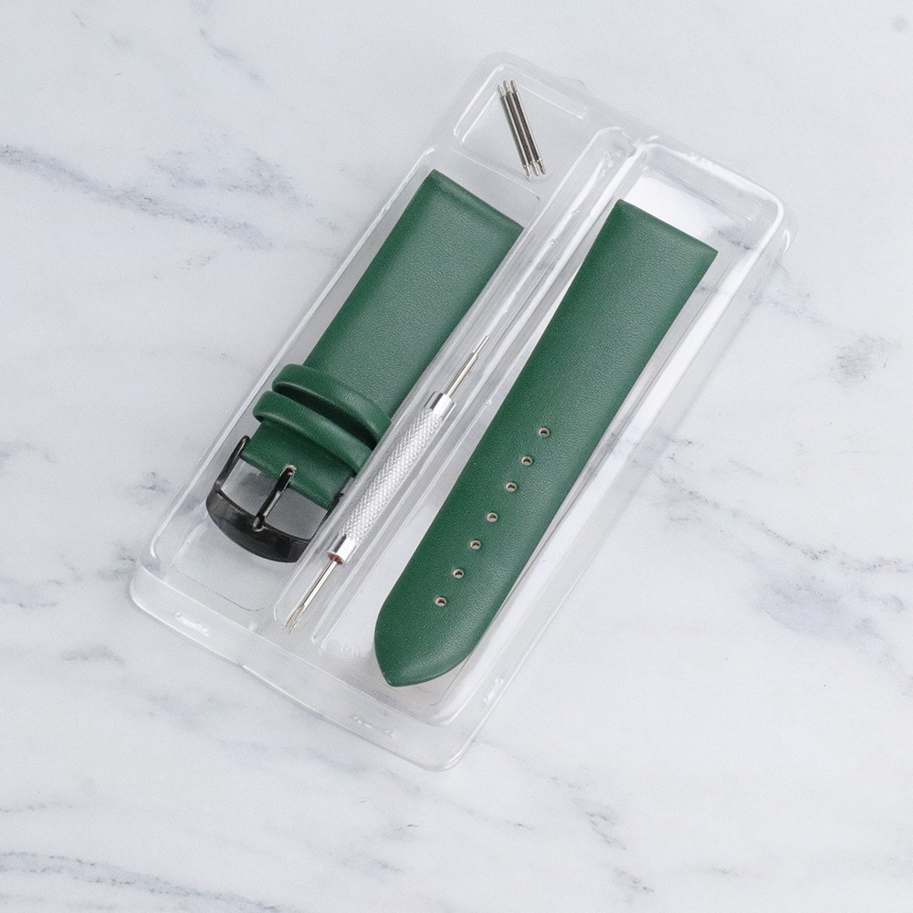 High quality genuine leather watch strap boxed needle buckle wristband 20mm 22mm