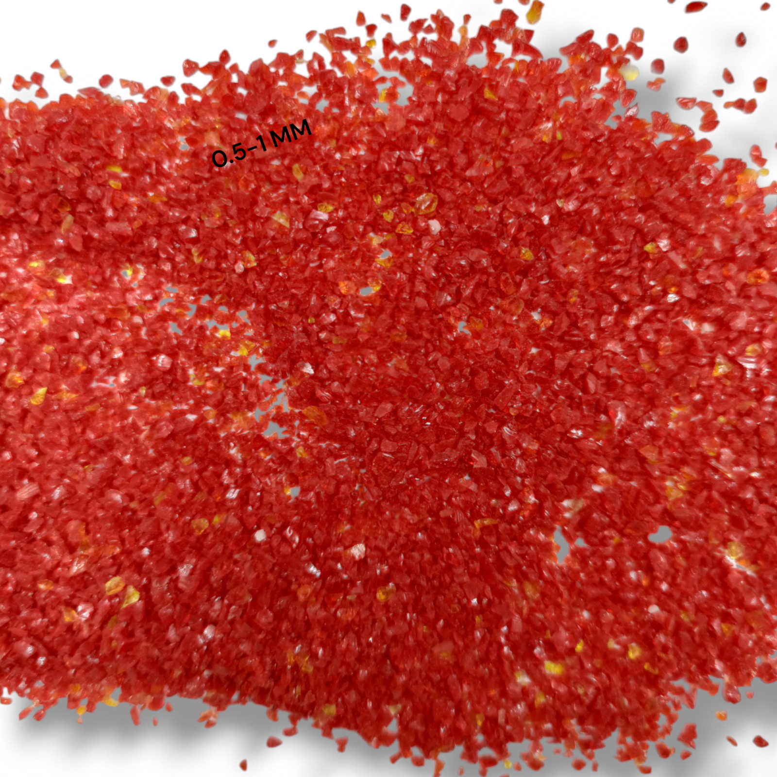 Crushed Opaque Red Hydro Quartz Crushed Gemstone Coarse All Size For Inlays