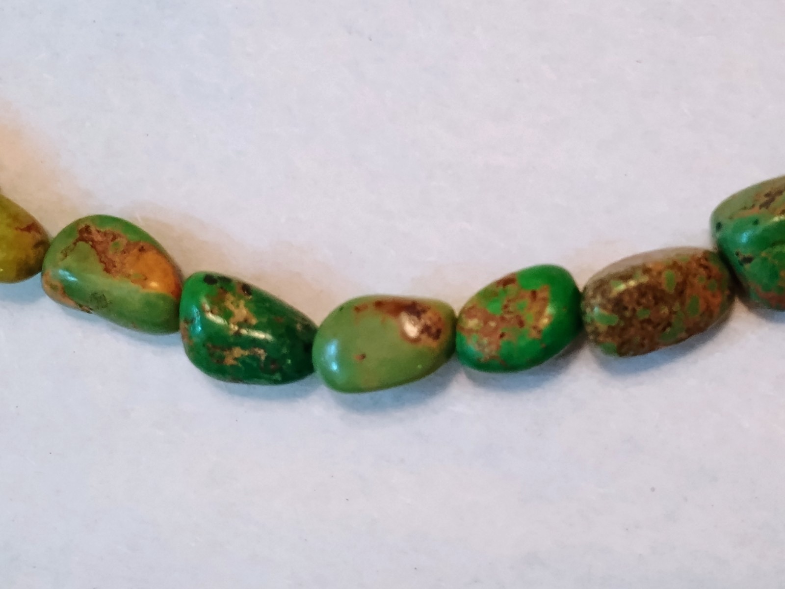 Jay King Mine Finds DTR Silver 925 Green Turquoise Nugget Beaded Necklace