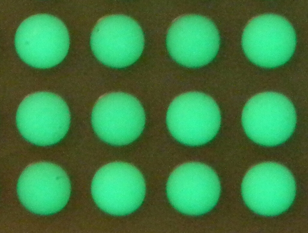 Watch Dial Hour round Markers 12 pcs C3 Green LUMINOUS Numerals dots indices