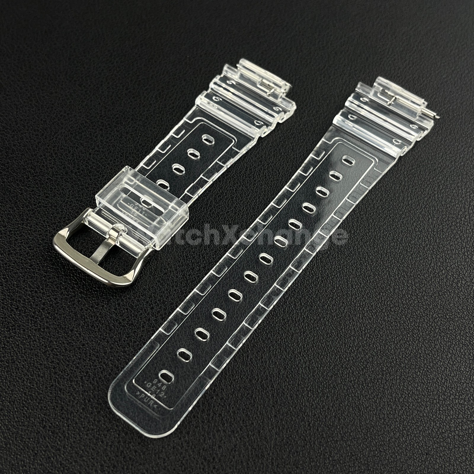 Clear Watch Strap For G-SHOCK Replacement Rubber Band CASIO GA2100 GA2110 16mm