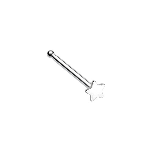 20g Star Nose Stud Ring Rose Gold Silver Black Blue Green Purple Rainbow