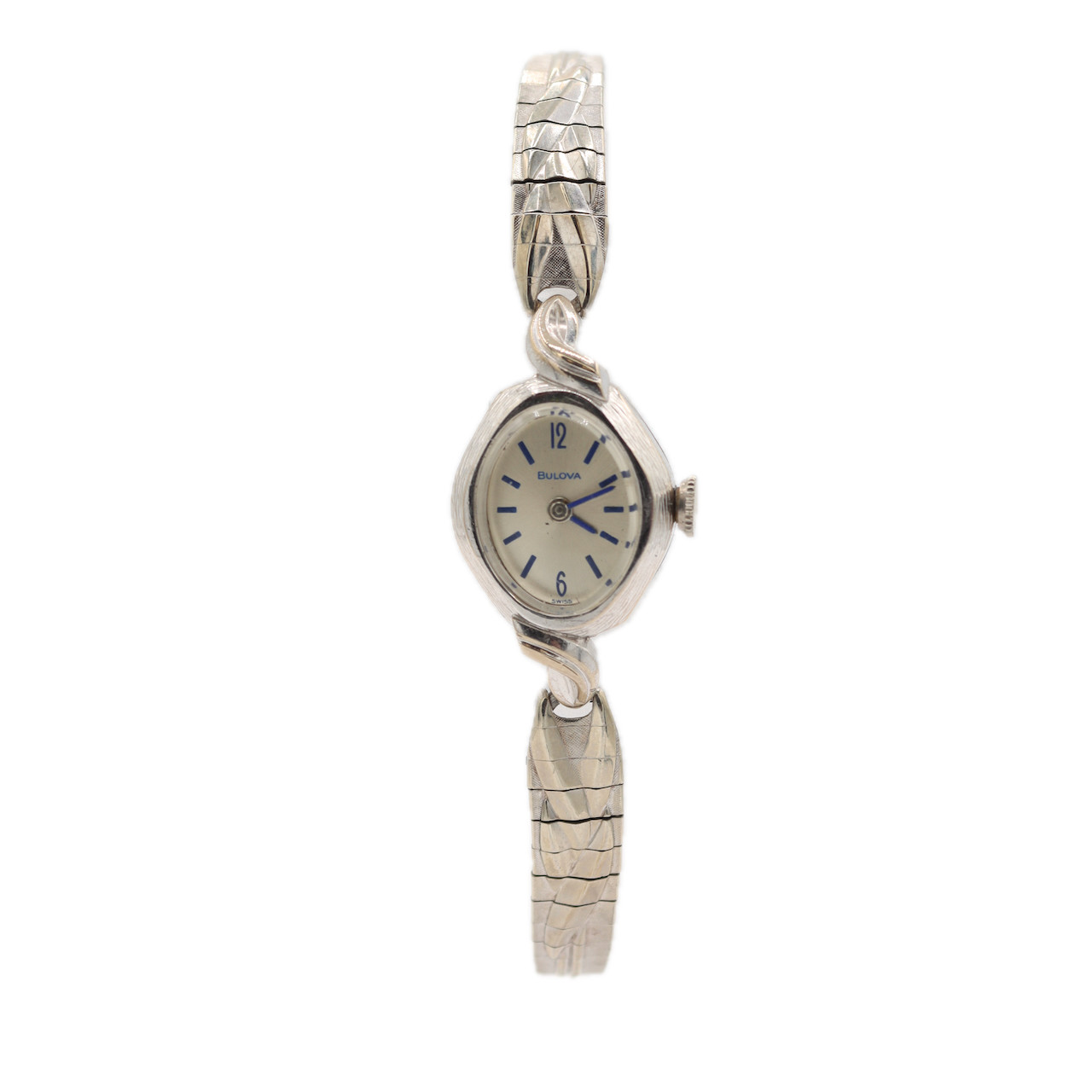 Vintage 17mm 1970 Bulova 3100 110 Ladies Mechanical Wristwatch 6 CL Swiss
