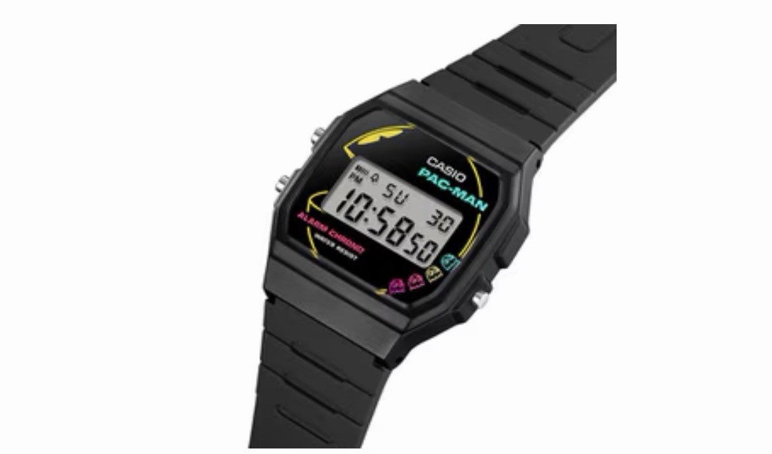 Casio Pac-Man 45th Anniversary Collaboration Series Digital Watch F-91WPC-1A