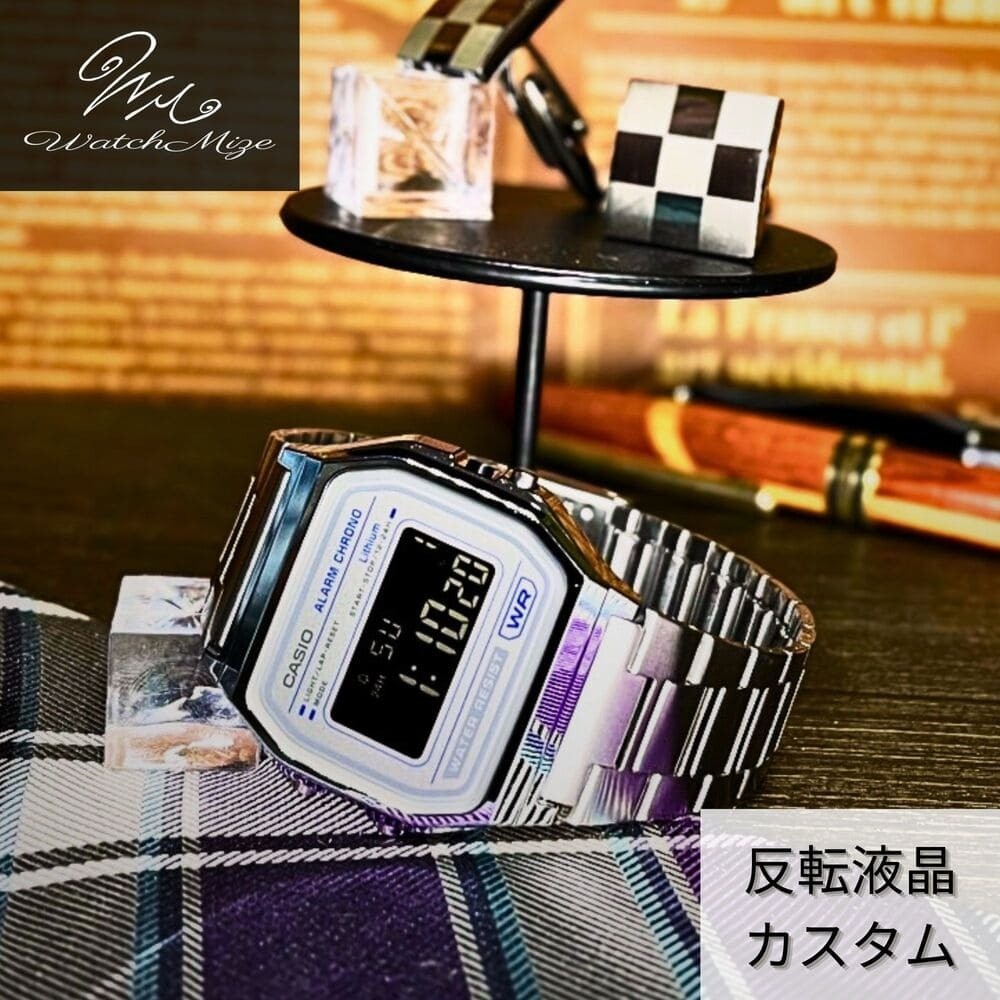 Reverse LCD custom A158WEA 7JF base reverse LCD model (CASIO base) custom watch