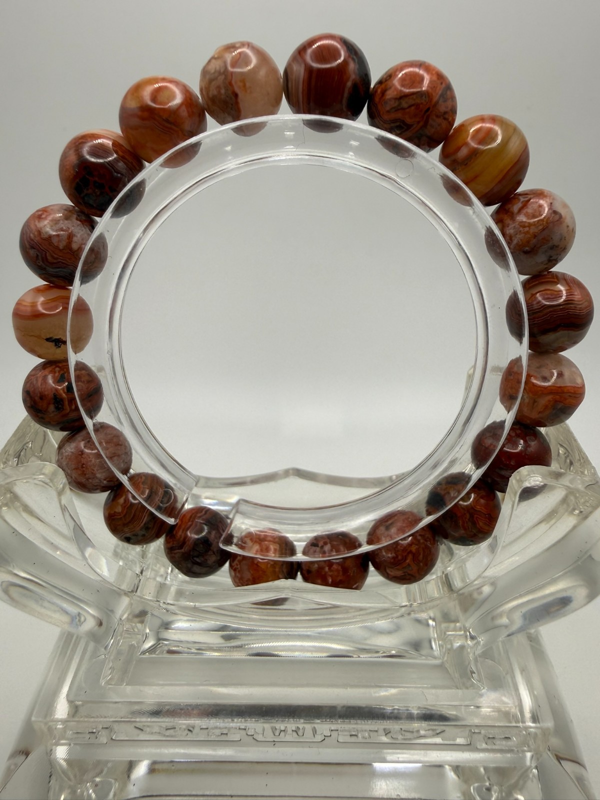 Natural Mexico Fire Agate – 10mm – A12-1767/A12-1768