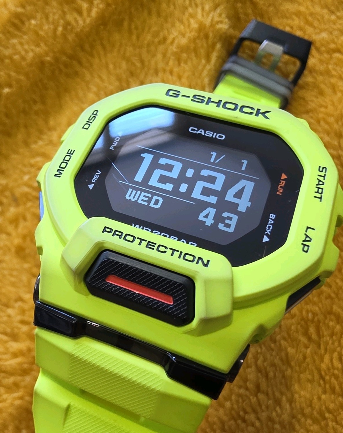 Casio Watch GBD-200-9ER G-Squad Lime Green Bluetooth Lime Green, Neon