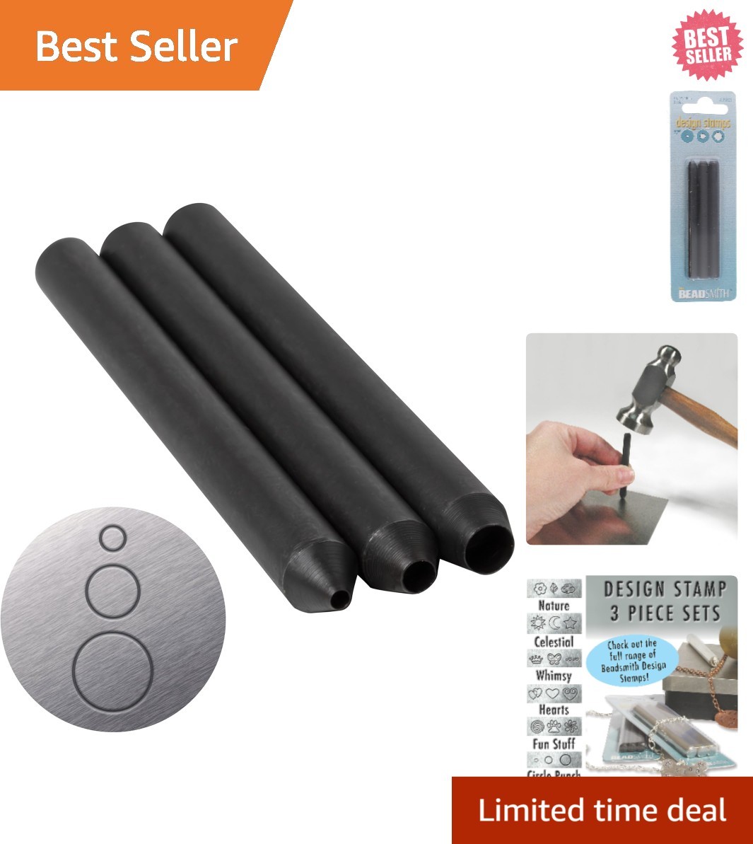 Durable Alloy Steel Circle Stamping Tools – Perfect for DIY Jewelry Projects