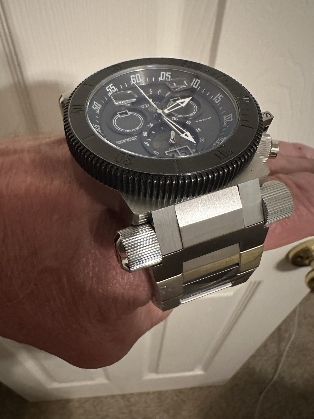 🔥CEO LOT🔥Invicta Coalition Forces 51mm Silver Gunmetal Tone Men’s Watch 17646