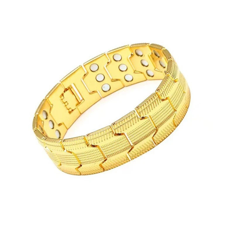 Three-Row Ultra Magnetic Copper Bracelet Therapy Arthritis Pain Relief Men Gift