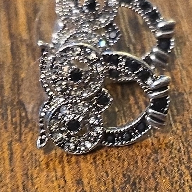 Owl Stud Earrings 925 Crystal Pavé Butterfly Back Nickel-Free