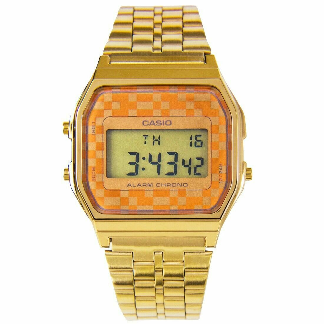 Casio Men’s A159WGEA-9A Gold Stainless-Steel Quartz Fashion Watch
