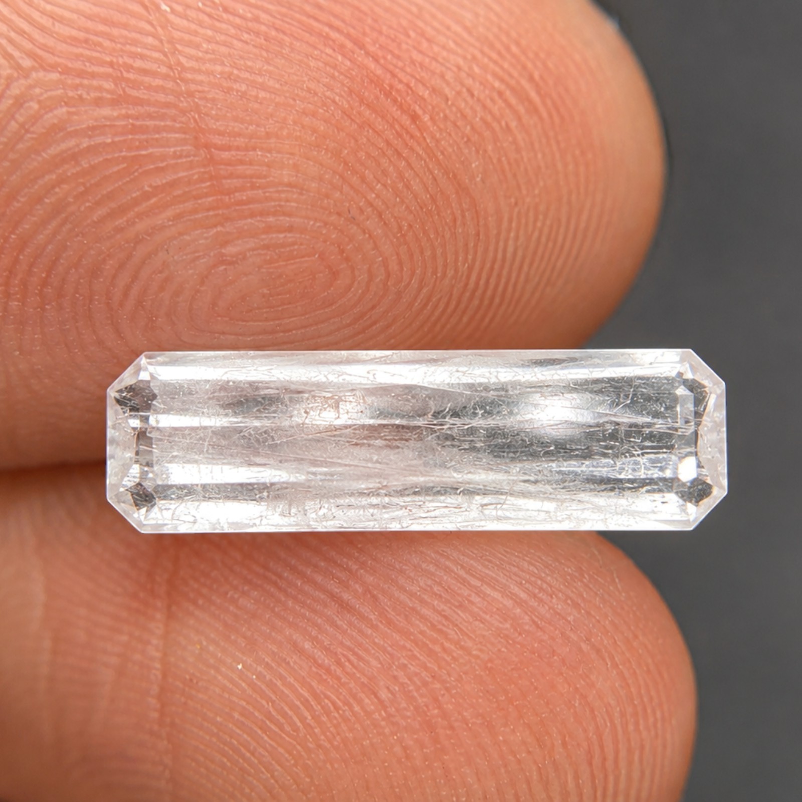 2.54 ct SCOLECITE – INDIA – Natural Rare Untreated Faceted – FREAKINGCAT