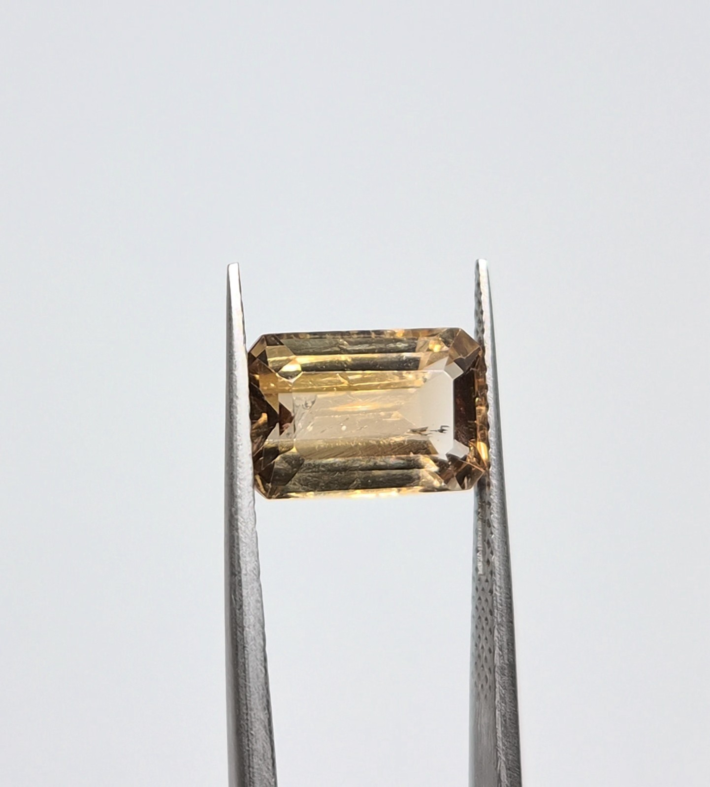 5.35ct Natural Imperial Topaz Loose Gemstone Emerald Cut For Making Jewellery