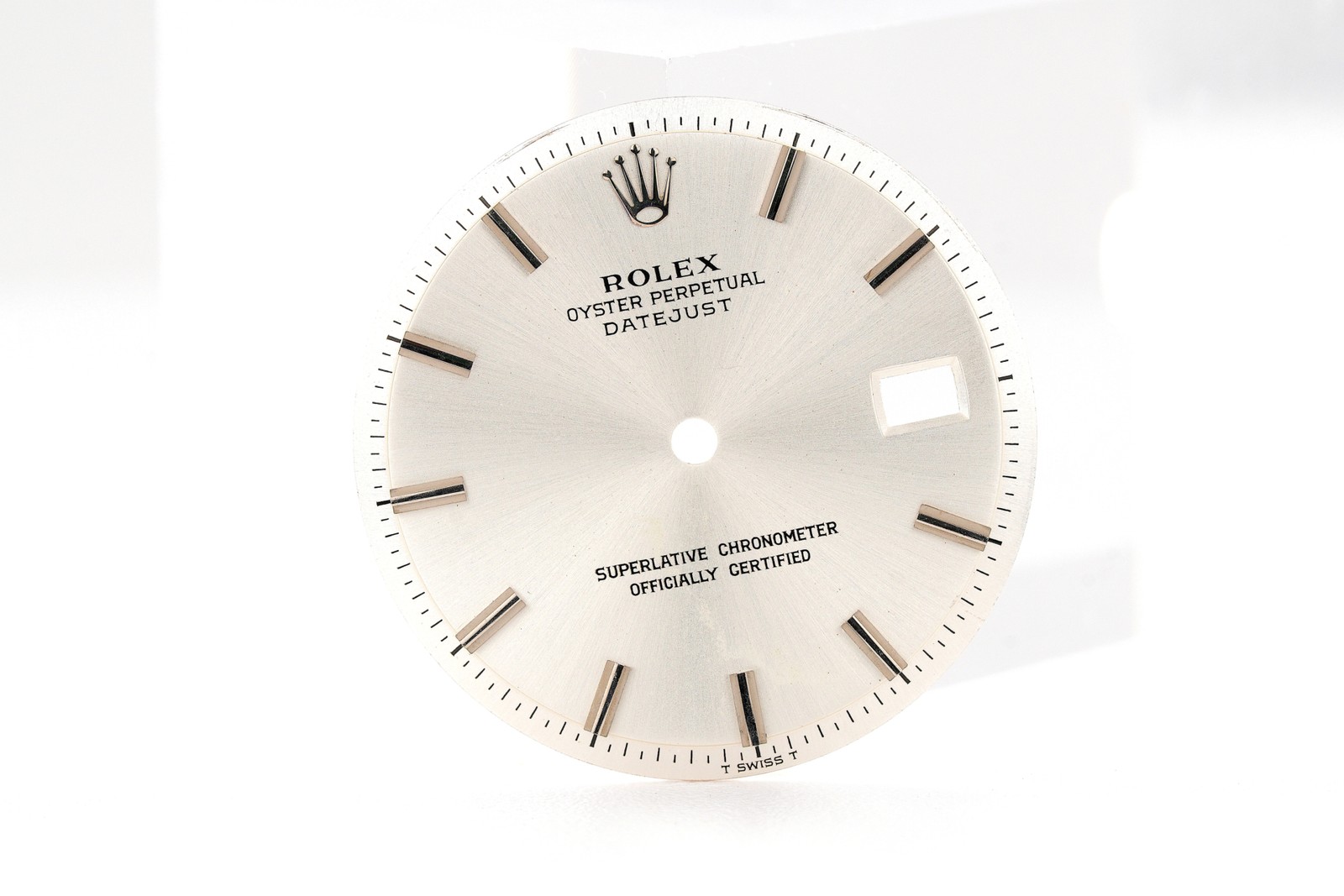 Factory Rolex Silver Datejust Dial for Men 36mm Non-Quickset Model