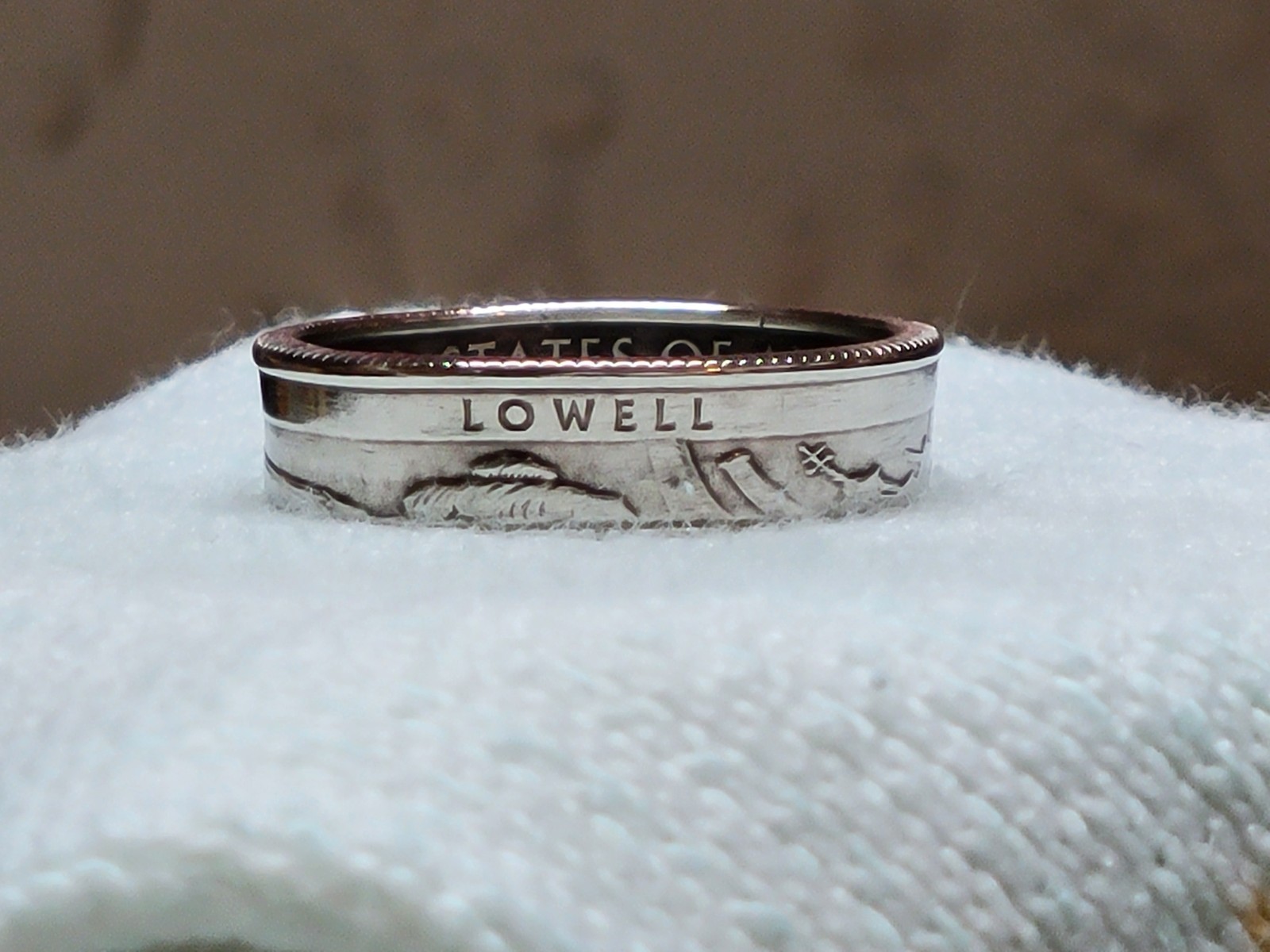 LOWELL , MA . – Size 11 State Quarter Coin Ring
