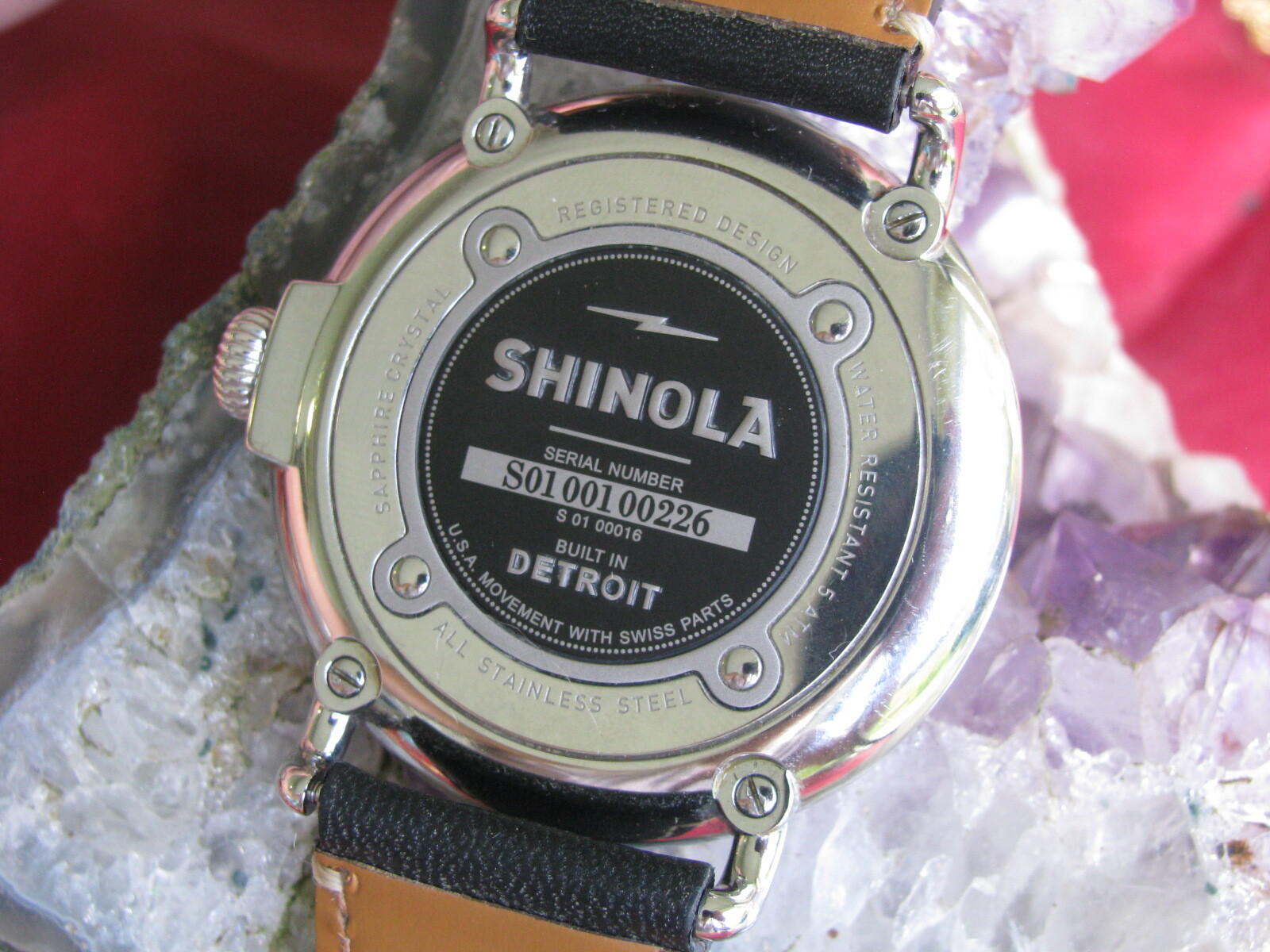 Shinola Argonite 1069 Runwell Stainless Steel 47mm Wrist Watch Detroit MI w/Box