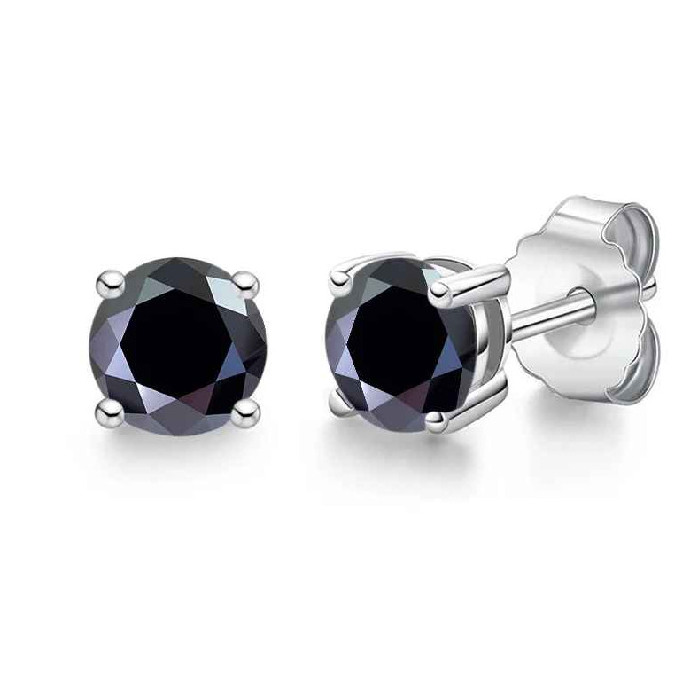 Real 0.1-3CT GRA Test Passed Moissanite Stud Earrings for Women Men S925 Silver
