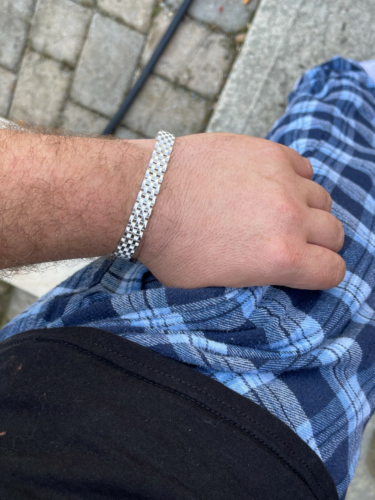 Mens Real Solid 925 Sterling Silver Presidential Custom Watch Link Bracelet 10mm