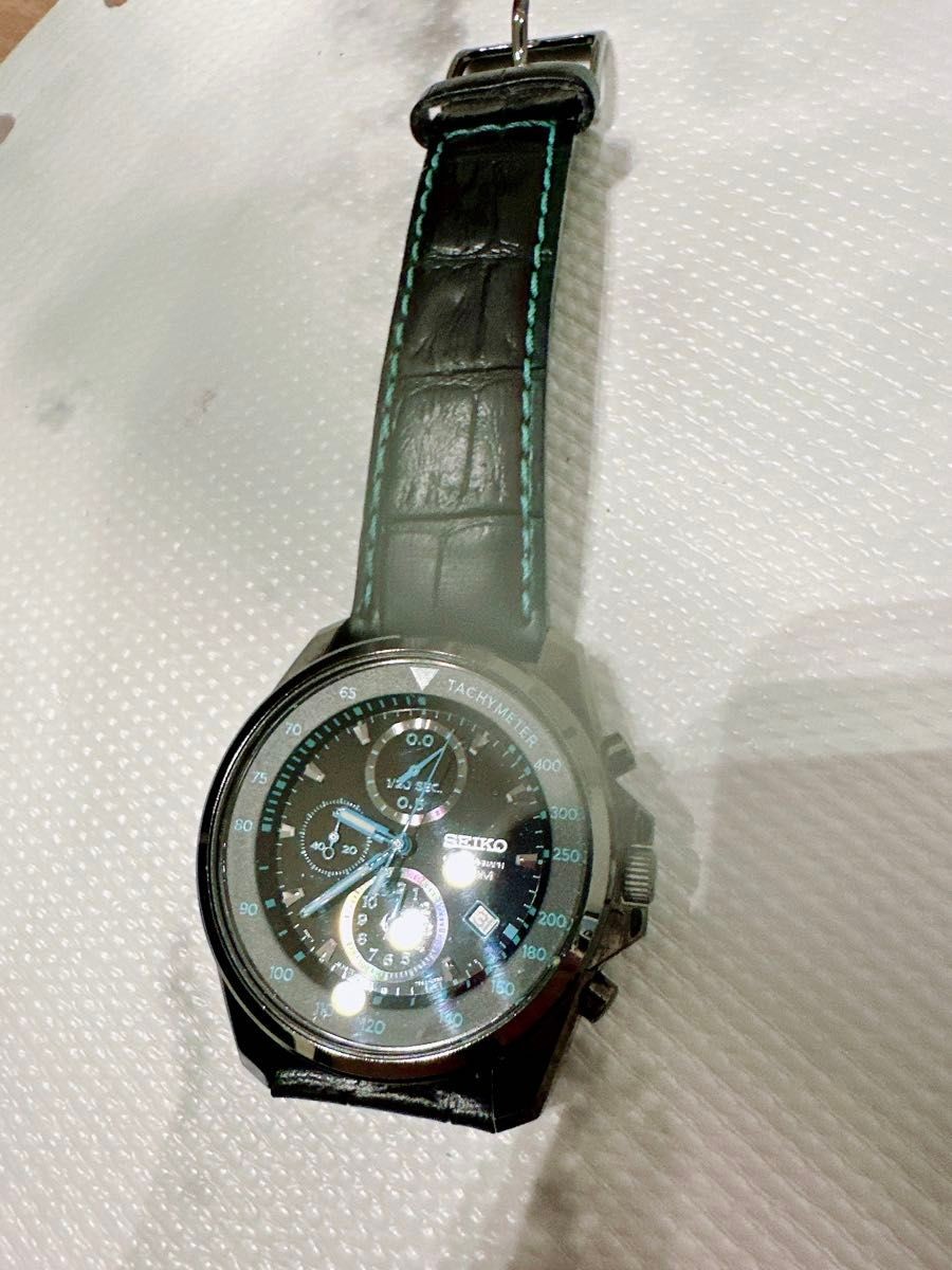 Seiko Black Overseas Limited Watch Vintage 10 Years From Japan